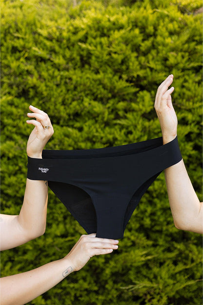 BIKINI: Seamless Bikini-Cut Leak-Proof Underwear